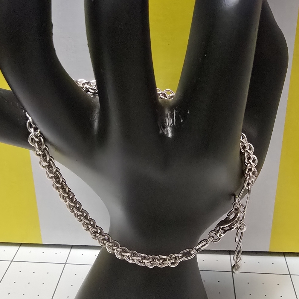Elegant Sterling Silver Chain Bracelet
